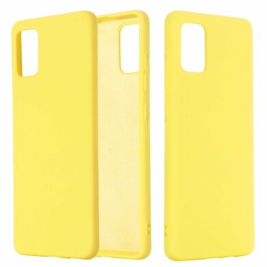 Захисний чохол Deexe Silicone Case для Samsung Galaxy A41 (A415) - Yellow