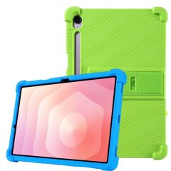 Защитный чехол Deexe Silicone Kickstand для Samsung Galaxy Tab S11 (X730/X736) - Green