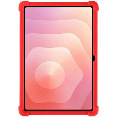 Защитный чехол Deexe Silicone Kickstand для Samsung Galaxy Tab S12 Plus - Red