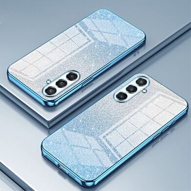 Защитный чехол Deexe Sparkles Cover для Samsung Galaxy S23 FE - Blue