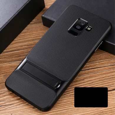 Захисний чохол ELEGANCE Grid Pattern для Samsung Galaxy A6+ 2018 (A605) - Black