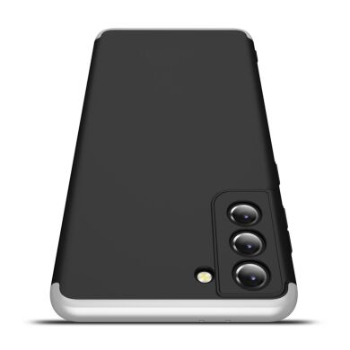 Захисний чохол GKK Double Dip Case для Samsung Galaxy S21 (G991) - Black / Silver