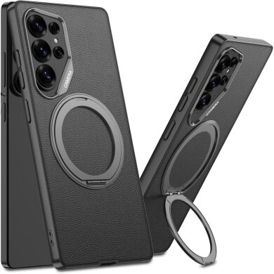 Защитный чехол GKK Leather MagSafe для Samsung Galaxy S26 Ultra (S948) - Black