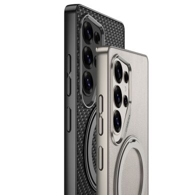 Защитный чехол GKK Leather MagSafe для Samsung Galaxy S26 Ultra (S948) - Black