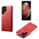 Защитный чехол KSQ Leather Cover для Samsung Galaxy S22 Ultra - Red. Фото 2 из 4