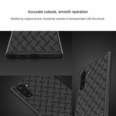 Защитный чехол NILLKIN Synthetic Fiber для Samsung Galaxy Note 10 (N970) - Silver