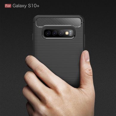 Захисний чохол UniCase Carbon для Samsung Galaxy S10 Plus - Grey