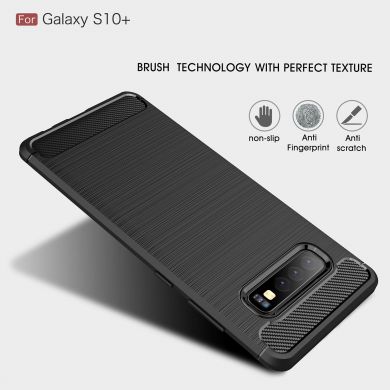 Защитный чехол UniCase Carbon для Samsung Galaxy S10 Plus - Red