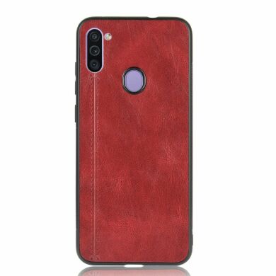 Защитный чехол UniCase Leather Series для Samsung Galaxy M11 (M115) - Red