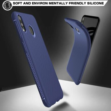 Защитный чехол UniCase Twill Soft для Samsung Galaxy M20 - Blue