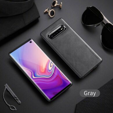 Захисний чохол X-LEVEL Leather Back Cover для Samsung Galaxy S10 (G973) - Grey