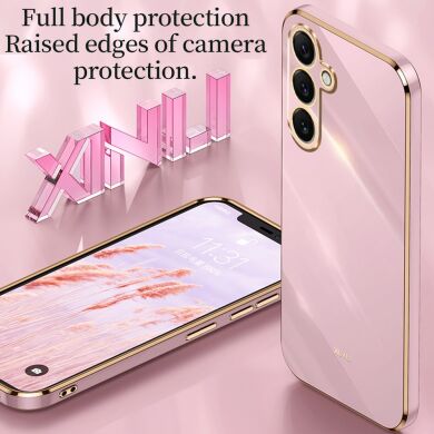 Защитный чехол XINLI Porcelain Design для Samsung Galaxy S26 Plus (S947) - Cyan