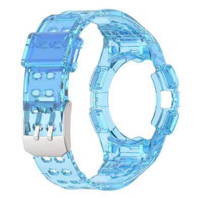 Ремінець Deexe Solid Color для Samsung Galaxy Watch 4 / 5 (40mm) - Transparent Blue