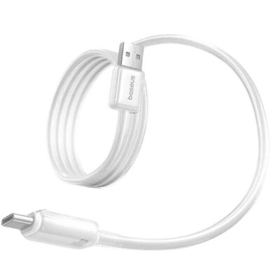 Кабель Baseus Crystal USB to Type-C 100W (1m) E04279 - Moon White