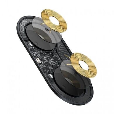 Бездротовий зарядний пристрій Baseus Simple 2 in 1 Wireless Charger (18W) WXJK-A01 - Transparent