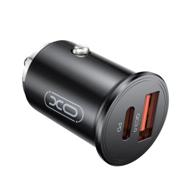 Автомобильное зарядное устройство XO CC43 45W PD + QC3.0 - Black