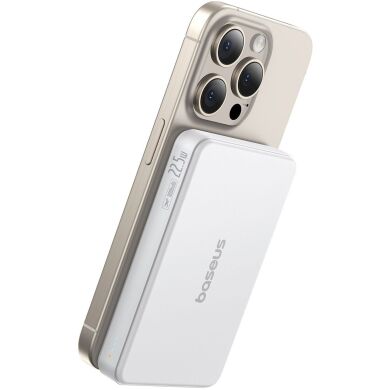 Зовнішній акумулятор Baseus Airpow 2 Qi2 22.5W (10000mAh) P10080000213-00 - White