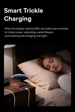 Кабель Baseus Crystal USB to Type-C 100W (1m) E04279 - Moon White