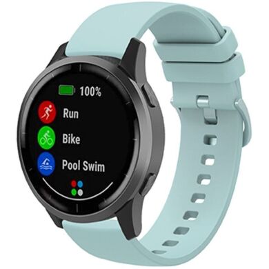 Ремінець Deexe Soft Silicone для годинників з шириною кріплення 18 мм - Light Green