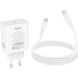 Сетевое зарядное устройство Hoco C162A PD40W + кабель Type-C to Type-C - White. Фото 6 из 9