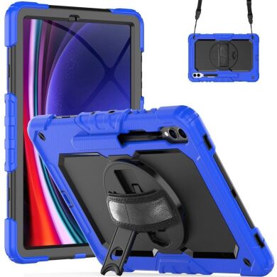 Защитный чехол Deexe Shockproof Case для Samsung Galaxy Tab S9 Plus / S10 Plus (X810/816/820/826) - Dark Blue