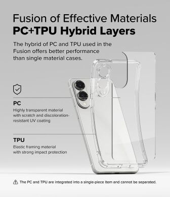 Защитный чехол Ringke Fusion для Samsung Galaxy S25 Edge (S937) 8800293854272 - Clear