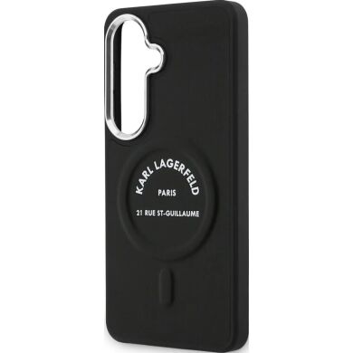 Защитный чехол Karl Lagerfeld Embossed Ring RSG Logo MagSafe для Samsung Galaxy S26 (S942) KLHMS26SPSKRSGEK - Black