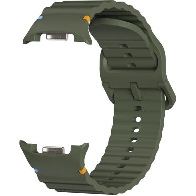 Ремешок KALEBOL Silicone Strap для Samsung Galaxy Watch 8 (40/44mm) / 8 Classic - Army Green