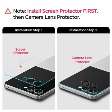 Комплект защитных стекол Spigen (SGP) GLAS.tR EZ Fit Sensor Protected для Samsung Galaxy Flip 7 (AGL09585)