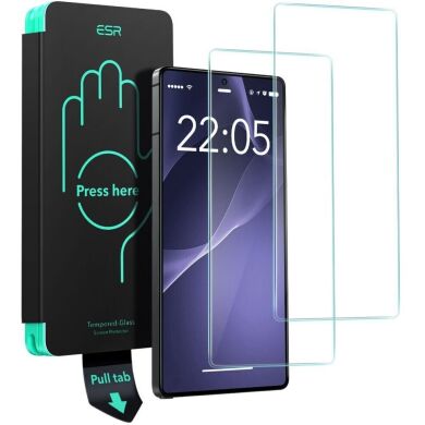 Комплект защитных стекол ESR Tempered-Glass HD Set для Samsung Galaxy S25 Ultra (S938) 4894240252741