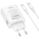 Сетевое зарядное устройство Hoco C162A PD40W + кабель Type-C to Type-C - White. Фото 3 из 9