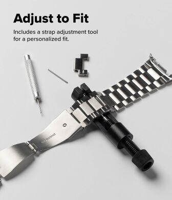 Ремінець Ringke Metal One Air для Samsung Galaxy Watch 8 (40/44mm) / 8 Classic 8800328813786 - Silver