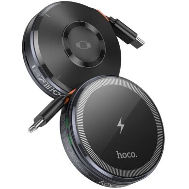 Беспроводное зарядное устройство Hoco CQ18 2 in 1 (15W) + iWatch - Metal gray