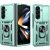 Чехол (PC+TPU) с подставкой Deexe Armor Shield (FF) для Samsung Galaxy Fold 8 Ultra - Green