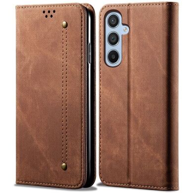 Чохол-книжка UniCase Jeans Wallet для Samsung Galaxy A25 (A256) - Coffee