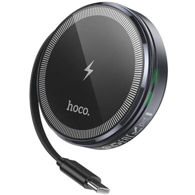 Беспроводное зарядное устройство Hoco CQ18 2 in 1 (15W) + iWatch - Metal gray
