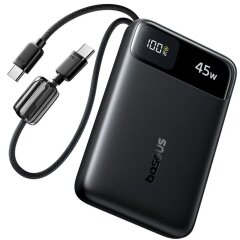 Внешний аккумулятор Baseus EnerFill FC11 45W + кабель Type-C (10000mAh) E00310 - Black