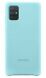 Силиконовый чехол Silicone Cover для Samsung Galaxy A71 (A715) EF-PA715TLEGRU - Blue. Фото 1 из 5