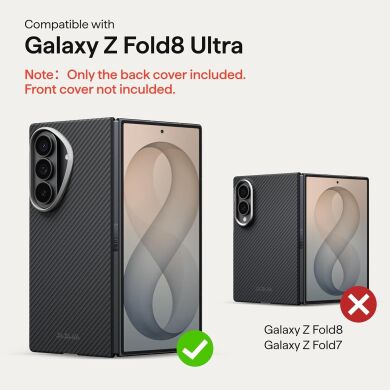 Ультратонкий чехол Pitaka Edge Ultra-Slim Case (FF) для Samsung Galaxy Fold 8 Ultra (FBFOLD8) - Black
