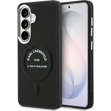 Защитный чехол Karl Lagerfeld Embossed Ring RSG Logo MagSafe для Samsung Galaxy S26 (S942) KLHMS26SPSKRSGEK - Black