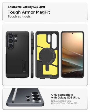 Захисний чохол Spigen Tough Armor (MagFit) для Samsung Galaxy S26 Ultra (S948) ACS10684 - Black