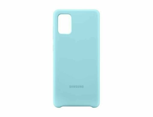 Силіконовий чохол Silicone Cover для Samsung Galaxy A71 (A715) EF-PA715TLEGRU - Blue