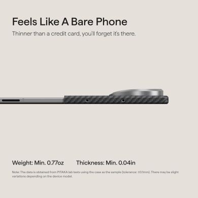 Ультратонкий чехол Pitaka Edge Ultra-Slim Case (FF) для Samsung Galaxy Fold 8 Ultra (FBFOLD8) - Black