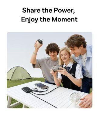 Внешний аккумулятор Baseus EnerFill FC11 45W + кабель Type-C (10000mAh) E00310 - Black