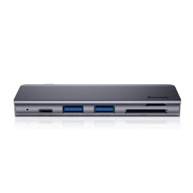 Type-C HUB Baseus Harmonica 5 in 1 (CAHUB-K0G) - Deep Grey