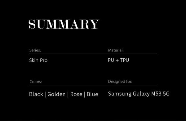 Чохол-книжка DUX DUCIS Skin Pro для Samsung Galaxy M53 (M536) - Rose Gold