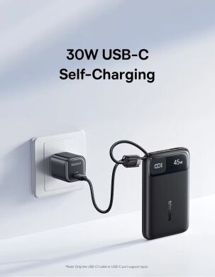 Внешний аккумулятор Baseus EnerFill FC11 45W + кабель Type-C (10000mAh) E00310 - Black