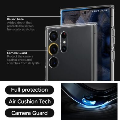 Защитный чехол Spigen (SGP) Ultra Hybrid S для Samsung Galaxy S23 Ultra (S918) - Crystal Clear