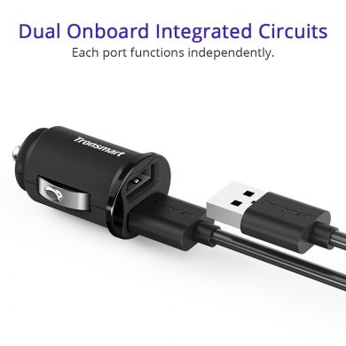 Автомобильное зарядное устройство Tronsmart C24 24W Dual USB Port