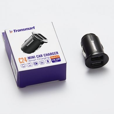 Автомобильное зарядное устройство Tronsmart C24 24W Dual USB Port